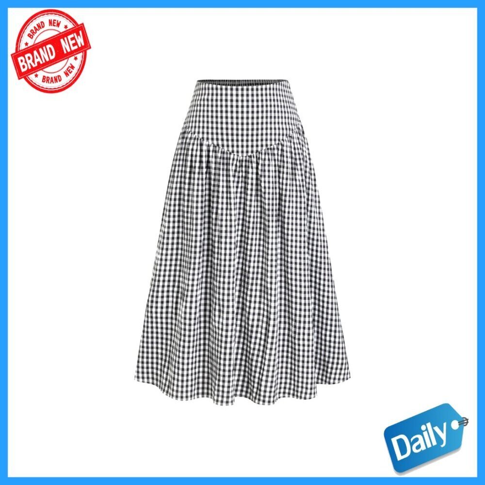 High Waist Maxi Skirt with Pockets, A-Line Fit, Summer Beach Outfit